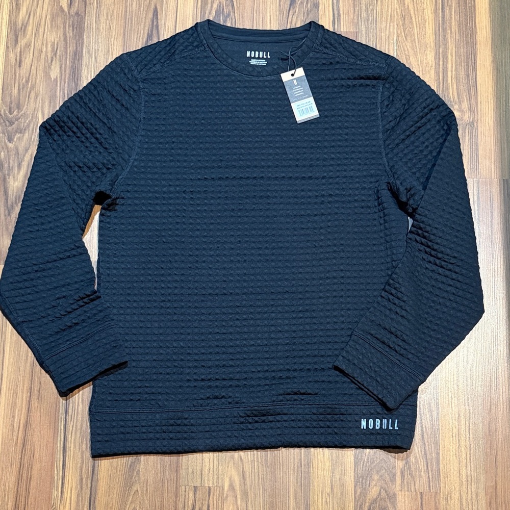 NOBULL Black Textured Crewneck Sweatshirt